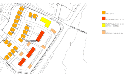 Planerat bostadsområde i Fly